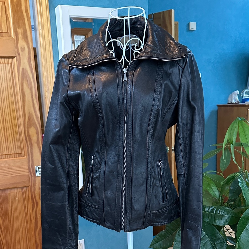 Michael Kors Black Leather Jacket